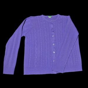 Women Light Purple Cardigan